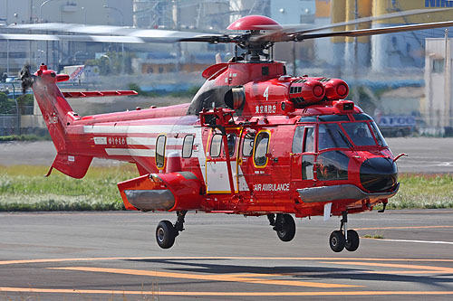 Hélicoptère EC225 SuperPuma des pompiers