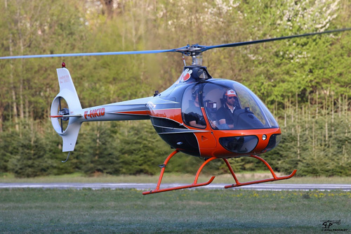 A bord d'un hélicoptère Cabri G2