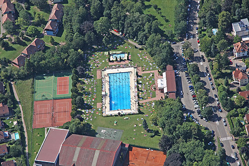 Plaine d'Alsace, vue du ciel