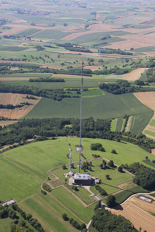 Plaine d'Alsace, vue du ciel