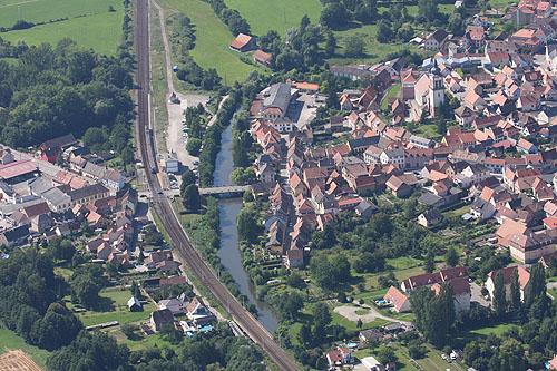 Plaine d'Alsace, vue du ciel