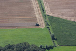 Plaine d'Alsace, vue du ciel