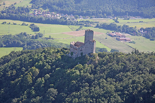 Plaine d'Alsace, vue du ciel