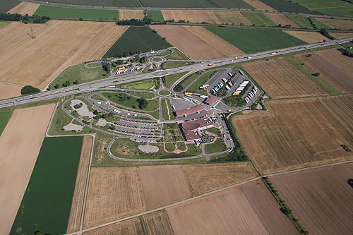 Plaine d'Alsace, vue du ciel