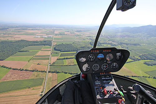 Plaine d'Alsace, vue du ciel