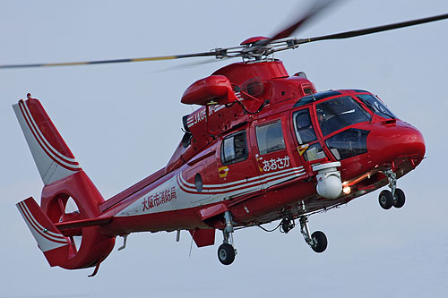 Hélicoptère AS365 N3 Dauphin des pompiers japonais