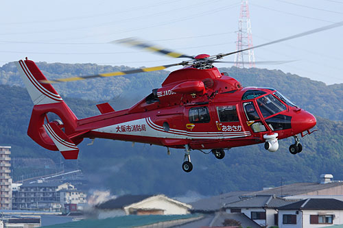 Hélicoptère AS365 N3 Dauphin des pompiers japonais (Osaka City Fire Brigade, JA050F)